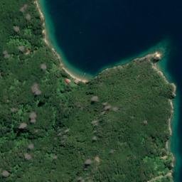 Satellite imagery of Burnt Point, NZ