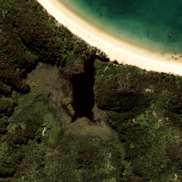 Satellite imagery of Te Karetu Point, NZ