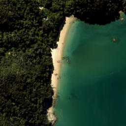 Satellite imagery of Yellow Point, NZ