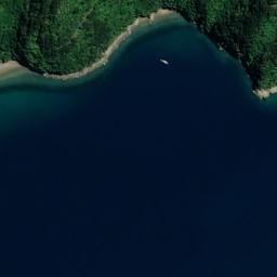 Satellite imagery of Shag Rock, NZ