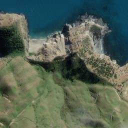 Satellite imagery of Alligator Head, NZ