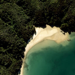 Satellite imagery of Yellow Point, NZ