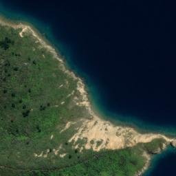 Satellite imagery of Kaiaua Point, NZ