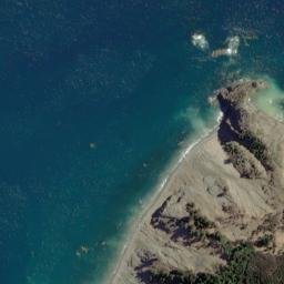 Satellite imagery of Cape Soucis, NZ