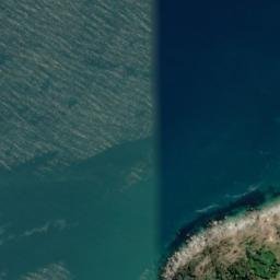 Satellite imagery of Gannet Point, NZ