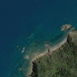 Satellite imagery of Lone Rock, NZ