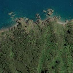 Satellite imagery of Lone Rock, NZ