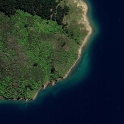 Satellite imagery of Opani-aputa Point, NZ