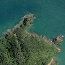 Satellite imagery of Goat Point, NZ