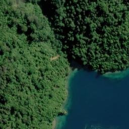 Satellite imagery of Captain Cook's Monument, NZ