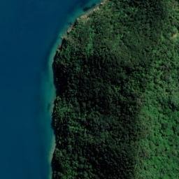 Satellite imagery of Cook's Cairn, NZ