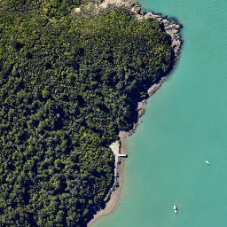 Satellite imagery of Taiwhati Point, NZ