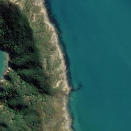 Satellite imagery of Tirotiro Point, NZ