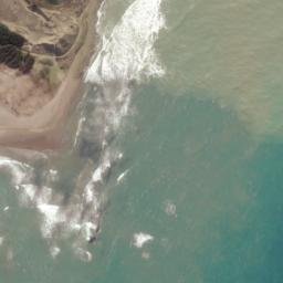 Satellite imagery of Uruti Point, NZ