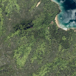 Satellite imagery of Ratimera Point, NZ