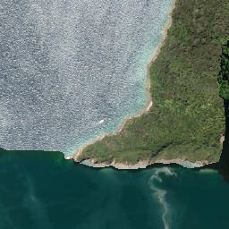 Satellite imagery of Kumutoto Point, NZ