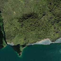 Satellite imagery of Kumutoto Point, NZ