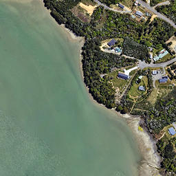 Satellite imagery of Kaiuma Point, NZ