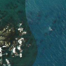 Satellite imagery of Flat Point, NZ