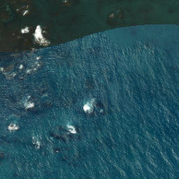 Satellite imagery of Flat Point, NZ