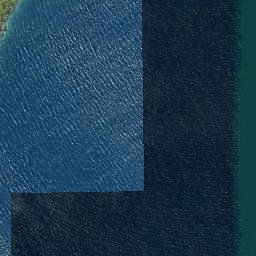 Satellite imagery of The Snout, NZ