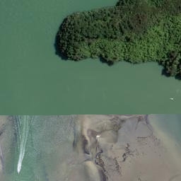 Satellite imagery of Cullen Point, NZ