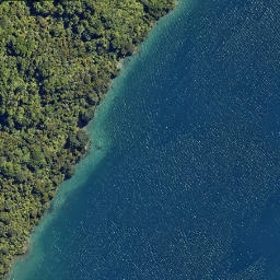 Satellite imagery of Kaipupu Point, NZ