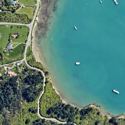 Satellite imagery of Separation Point, NZ