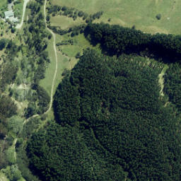 Satellite imagery of Luna Rock, NZ
