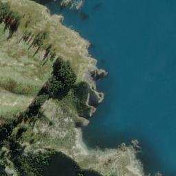 Satellite imagery of Coombe Rocks, NZ