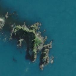 Satellite imagery of Coombe Rocks, NZ