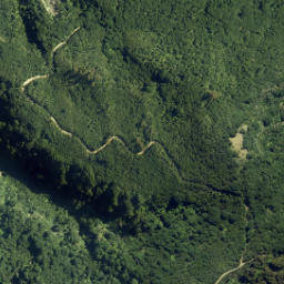 Satellite imagery of Putangirua Pinnacles, NZ