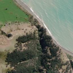 Satellite imagery of White Bluffs/Te Parinui o Whiti, NZ
