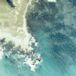 Satellite imagery of Te Kaukau Point, NZ