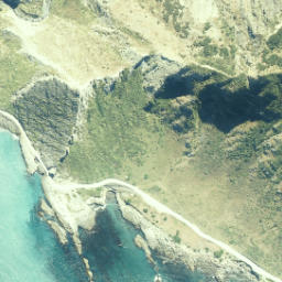 Satellite imagery of Cape Palliser (Matakitakiakupe), NZ