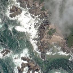 Satellite imagery of Pieman Heads, AU