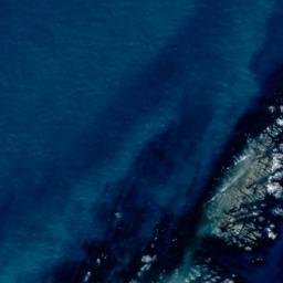 Satellite imagery of Cape Campbell, NZ