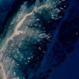 Satellite imagery of Cape Campbell, NZ