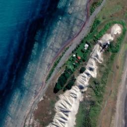 Satellite imagery of Cape Campbell, NZ