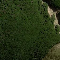 Satellite imagery of Parachute Rocks, NZ