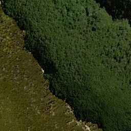 Satellite imagery of Parachute Rocks, NZ