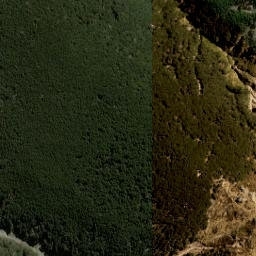 Satellite imagery of Parachute Rocks, NZ