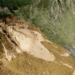 Satellite imagery of Parachute Rocks, NZ