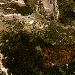 Satellite imagery of Fork Spur, NZ