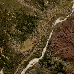 Satellite imagery of Fork Spur, NZ