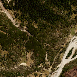 Satellite imagery of Fork Spur, NZ