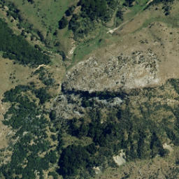 Satellite imagery of Razorback Ridge, NZ