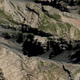 Satellite imagery of Saw Spur, NZ