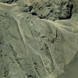 Satellite imagery of Scarecrow Spur, NZ