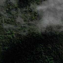 Satellite imagery of Mount Strahan, AU